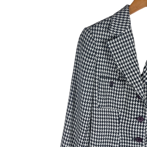 Theme Black & White Houndstooth Blazer in Size Small - Picture 4 of 11